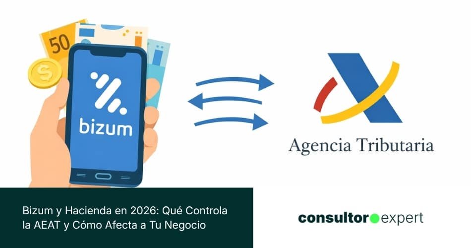 telefono movil pagando con bizum vigilado por hacienda